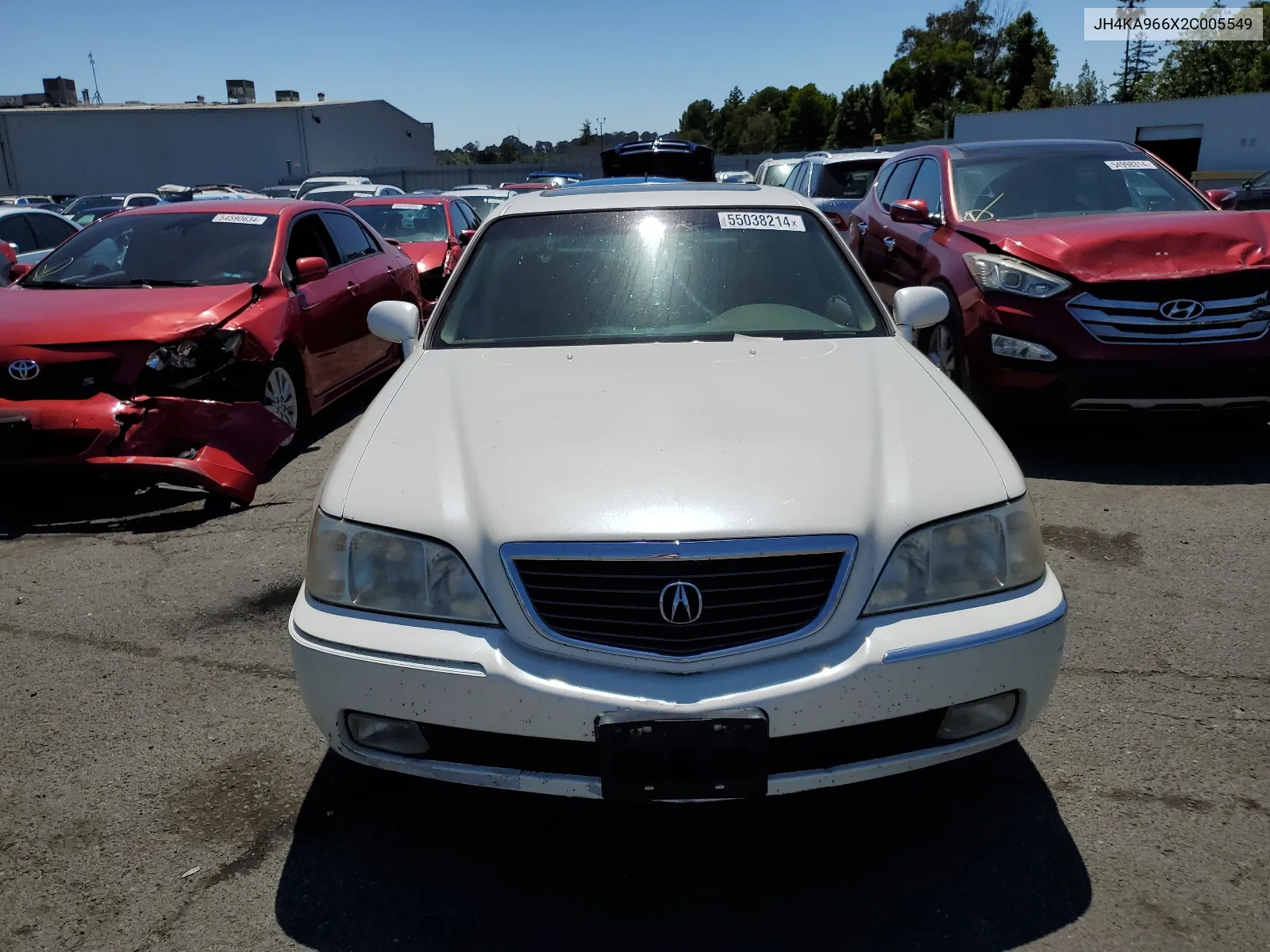 2002 Acura 3.5Rl VIN: JH4KA966X2C005549 Lot: 55038214