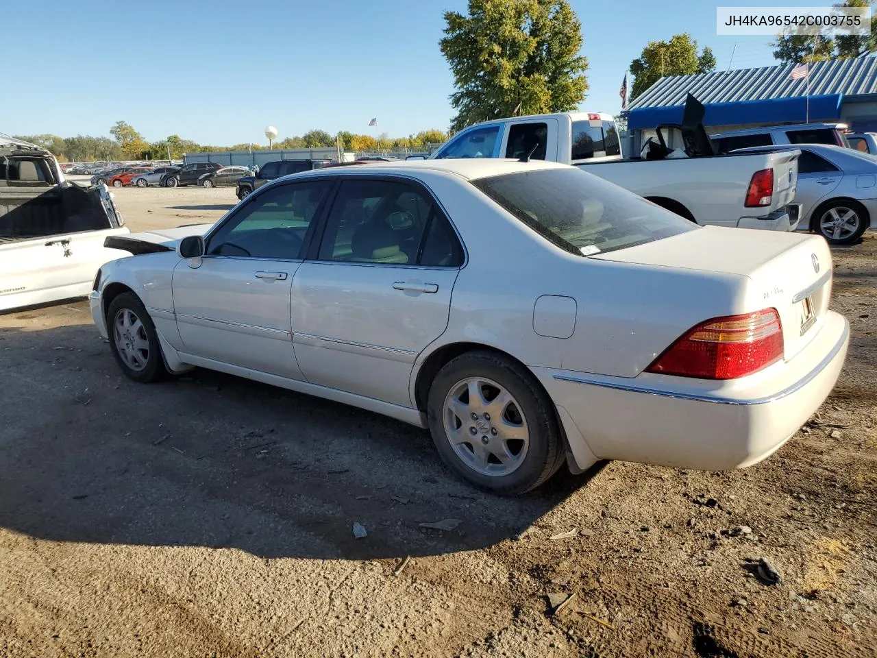 2002 Acura 3.5Rl VIN: JH4KA96542C003755 Lot: 77580384