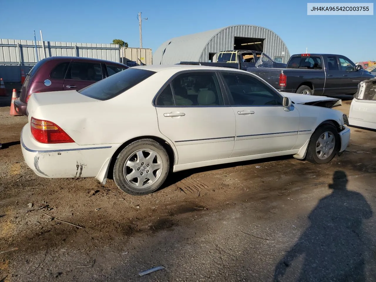 2002 Acura 3.5Rl VIN: JH4KA96542C003755 Lot: 77580384