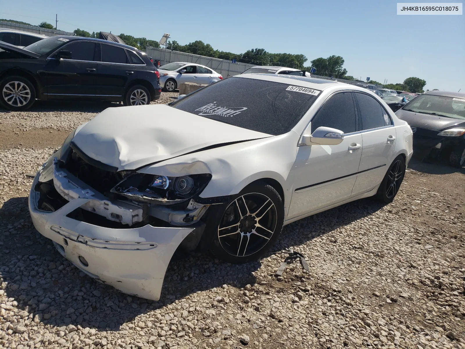 2005 Acura Rl VIN: JH4KB16595C018075 Lot: 57704694