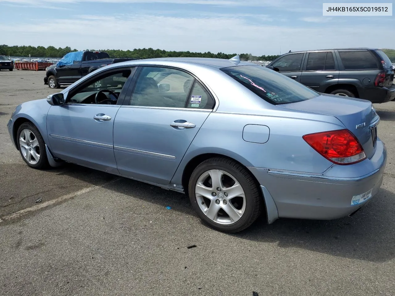 2005 Acura Rl VIN: JH4KB165X5C019512 Lot: 63601724