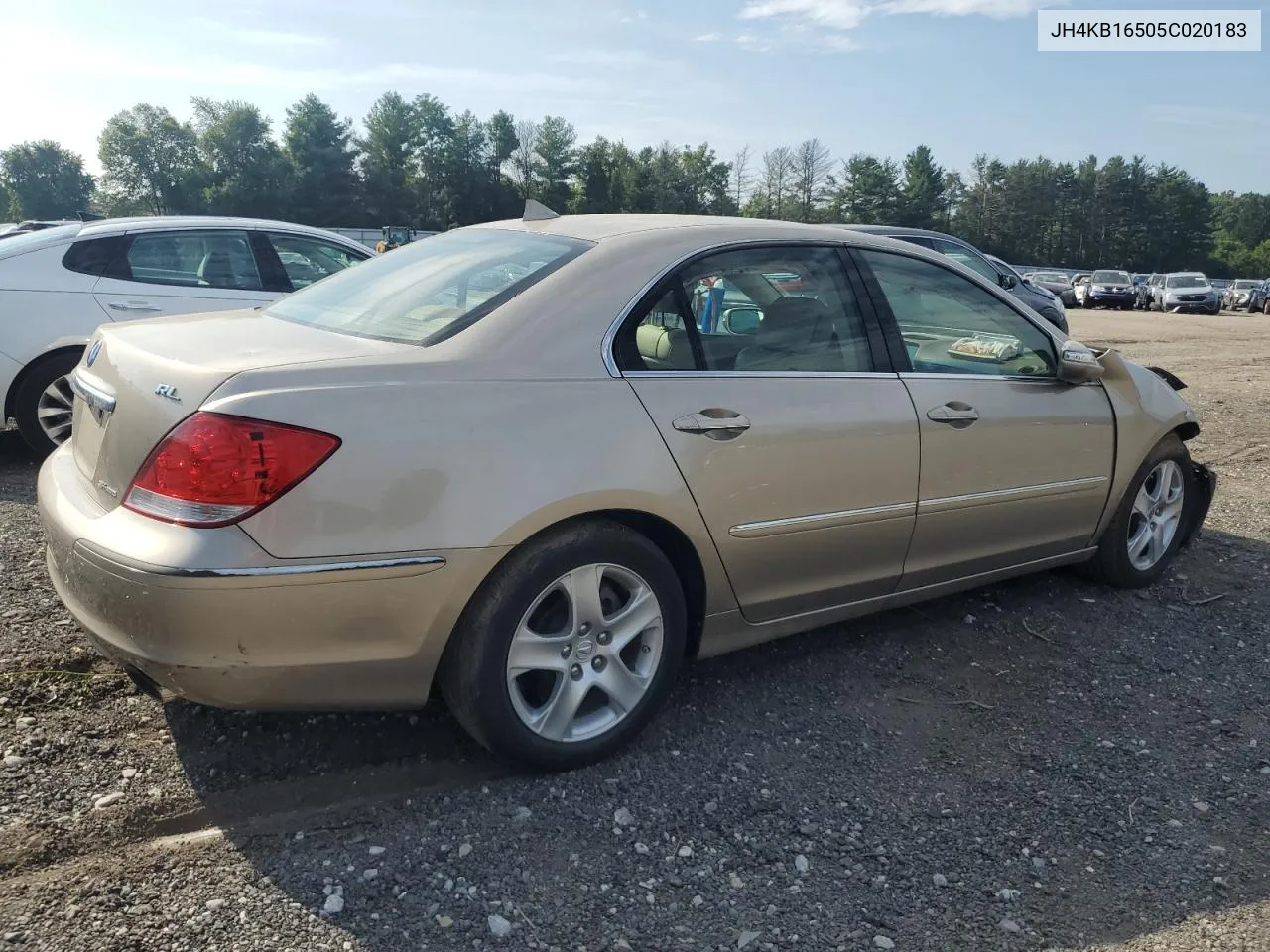 2005 Acura Rl VIN: JH4KB16505C020183 Lot: 65788744