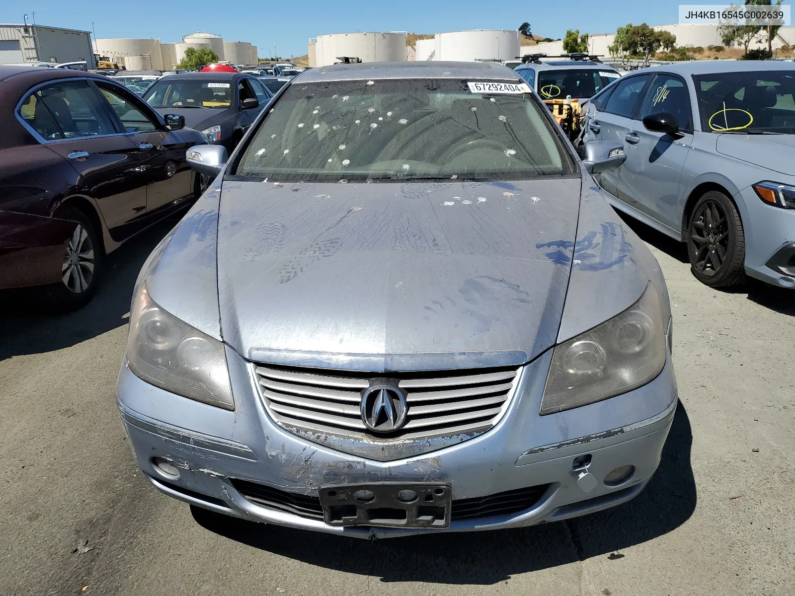 2005 Acura Rl VIN: JH4KB16545C002639 Lot: 67292404