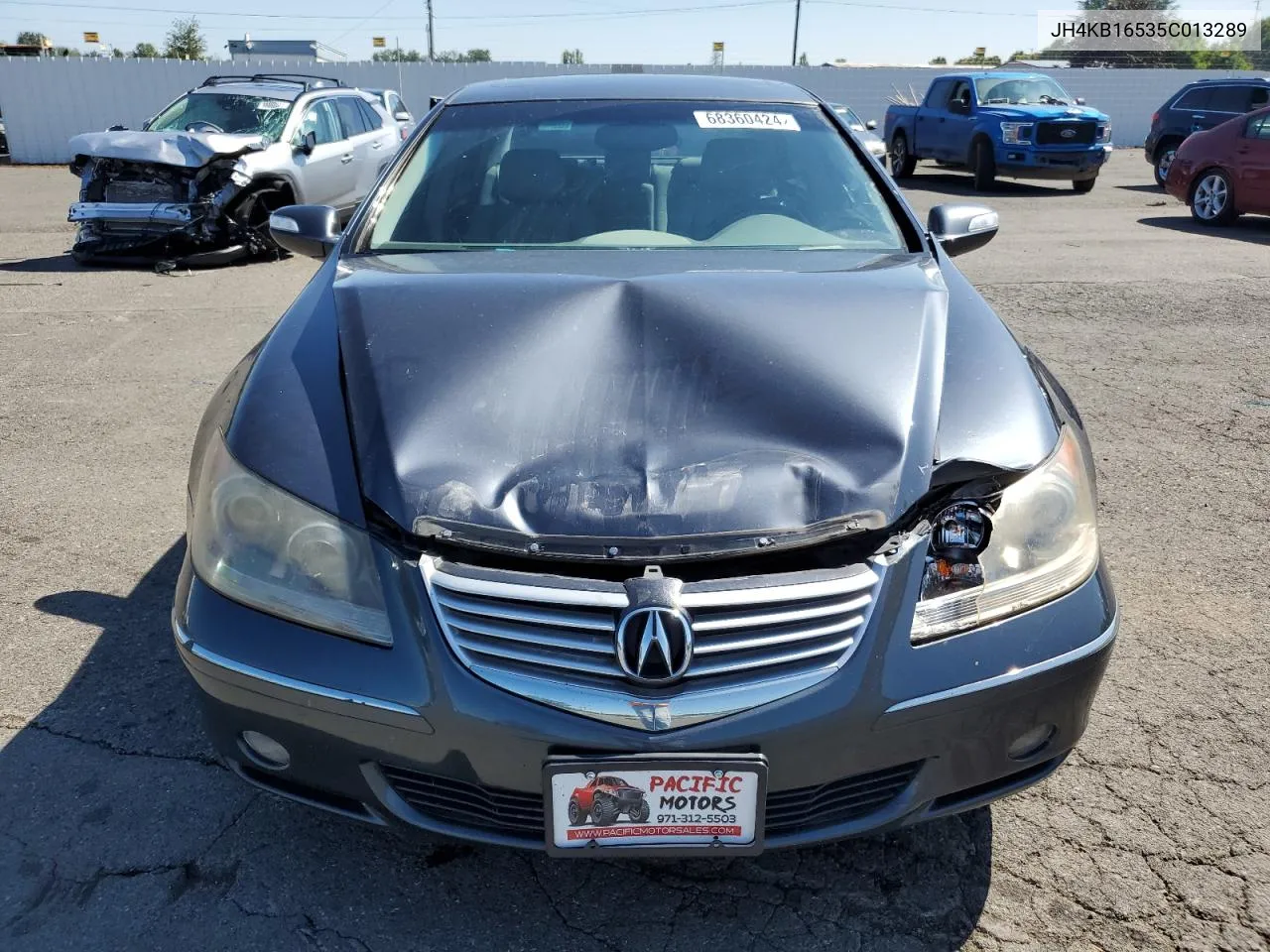 2005 Acura Rl VIN: JH4KB16535C013289 Lot: 68360424