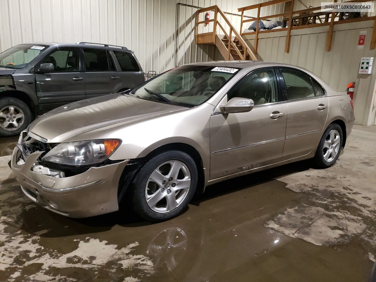 2005 Acura Rl VIN: JH4KB163X5C800643 Lot: 72404432