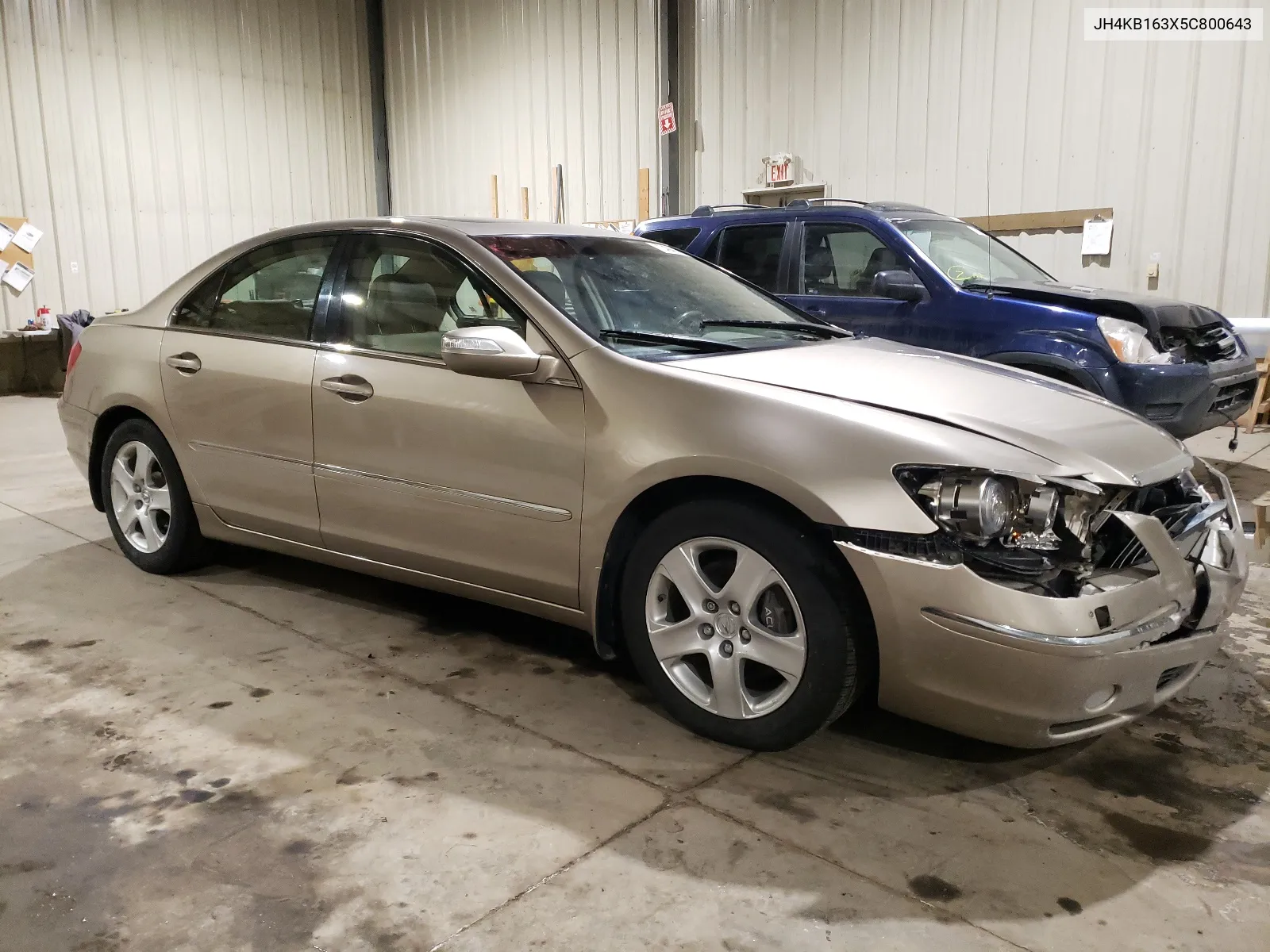 2005 Acura Rl VIN: JH4KB163X5C800643 Lot: 72404432