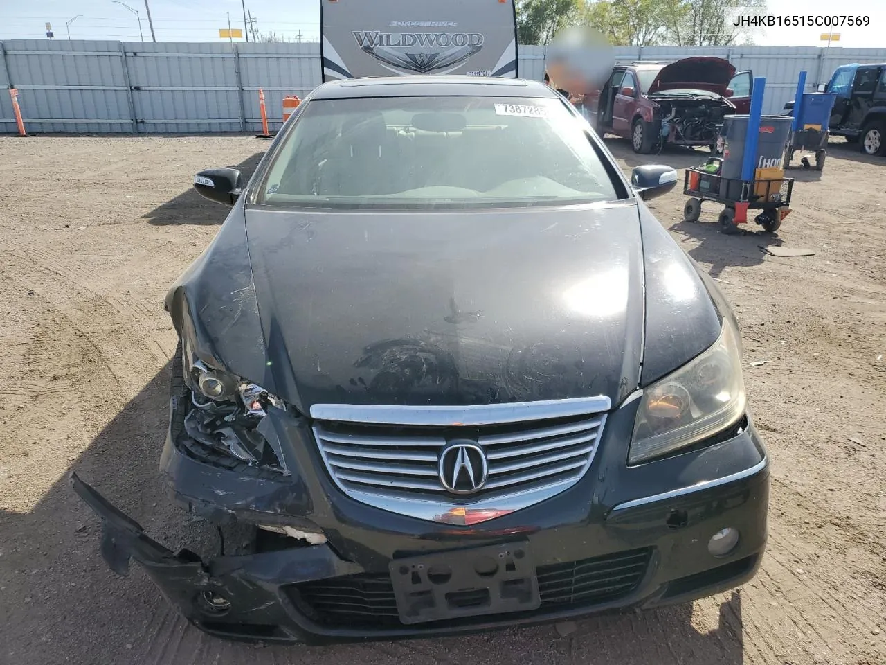 2005 Acura Rl VIN: JH4KB16515C007569 Lot: 73872854