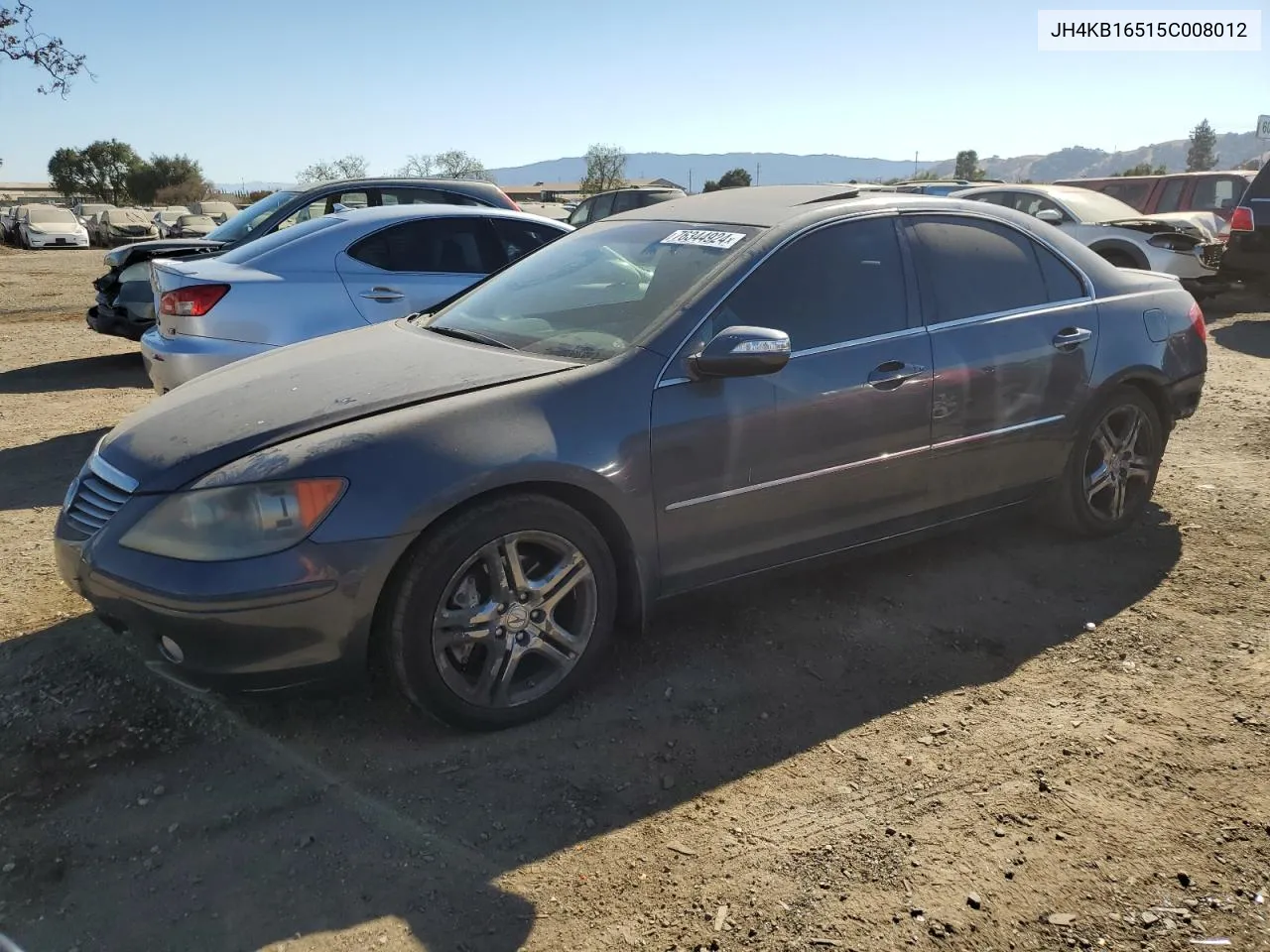 2005 Acura Rl VIN: JH4KB16515C008012 Lot: 76344924