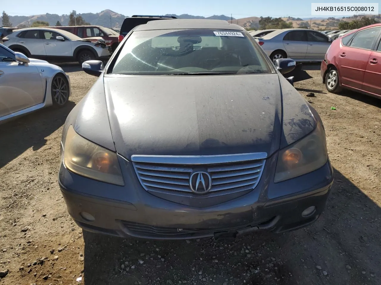 2005 Acura Rl VIN: JH4KB16515C008012 Lot: 76344924