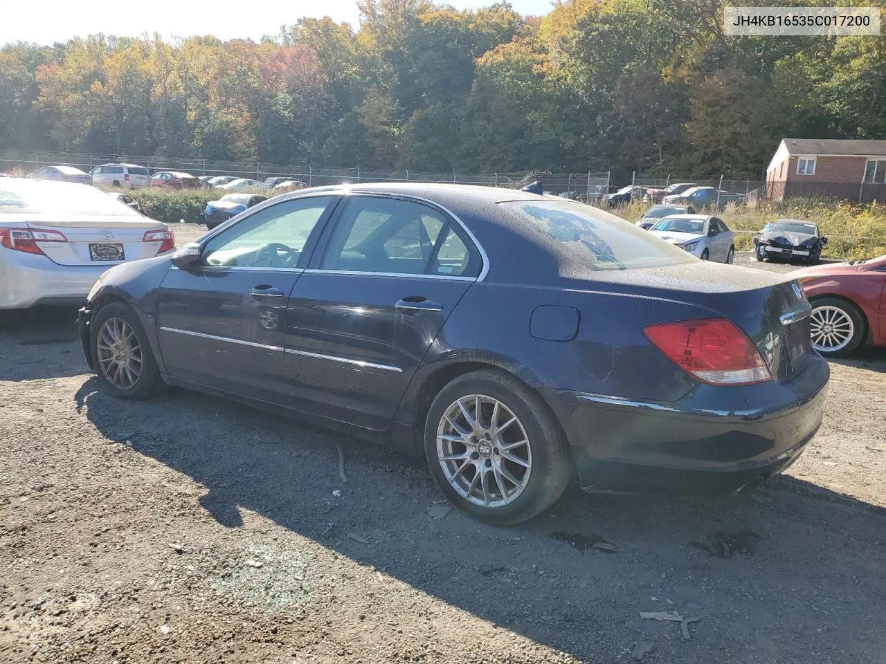 2005 Acura Rl VIN: JH4KB16535C017200 Lot: 76689214