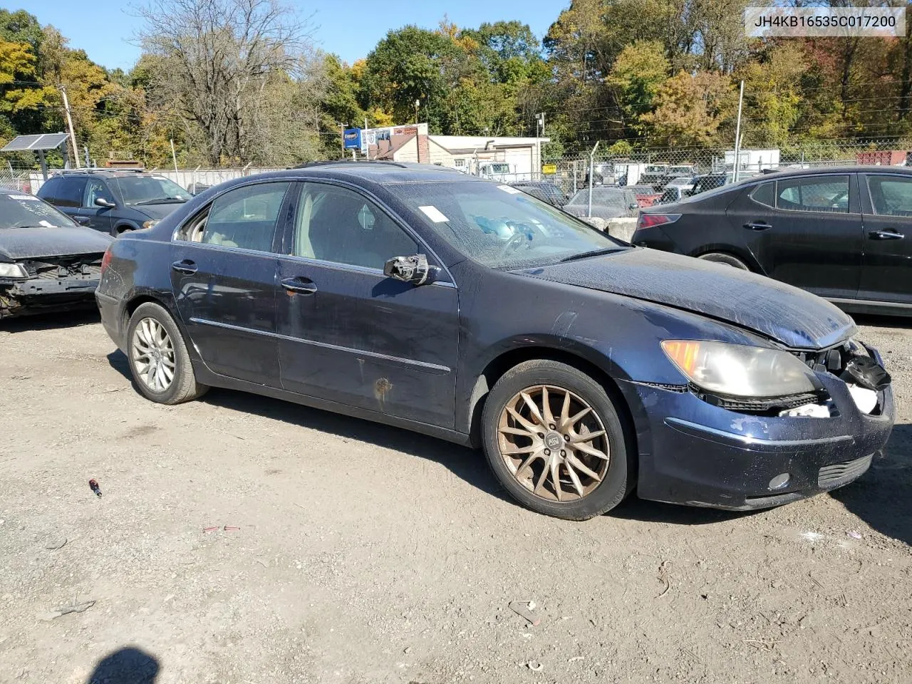 2005 Acura Rl VIN: JH4KB16535C017200 Lot: 76689214