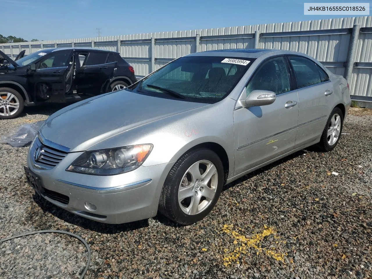 2005 Acura Rl VIN: JH4KB16555C018526 Lot: 76983994