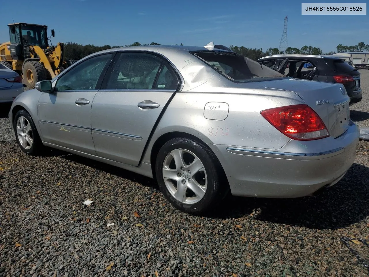 2005 Acura Rl VIN: JH4KB16555C018526 Lot: 76983994