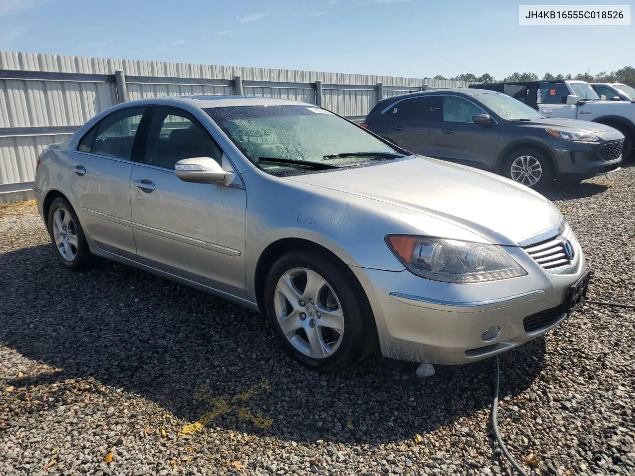 2005 Acura Rl VIN: JH4KB16555C018526 Lot: 76983994