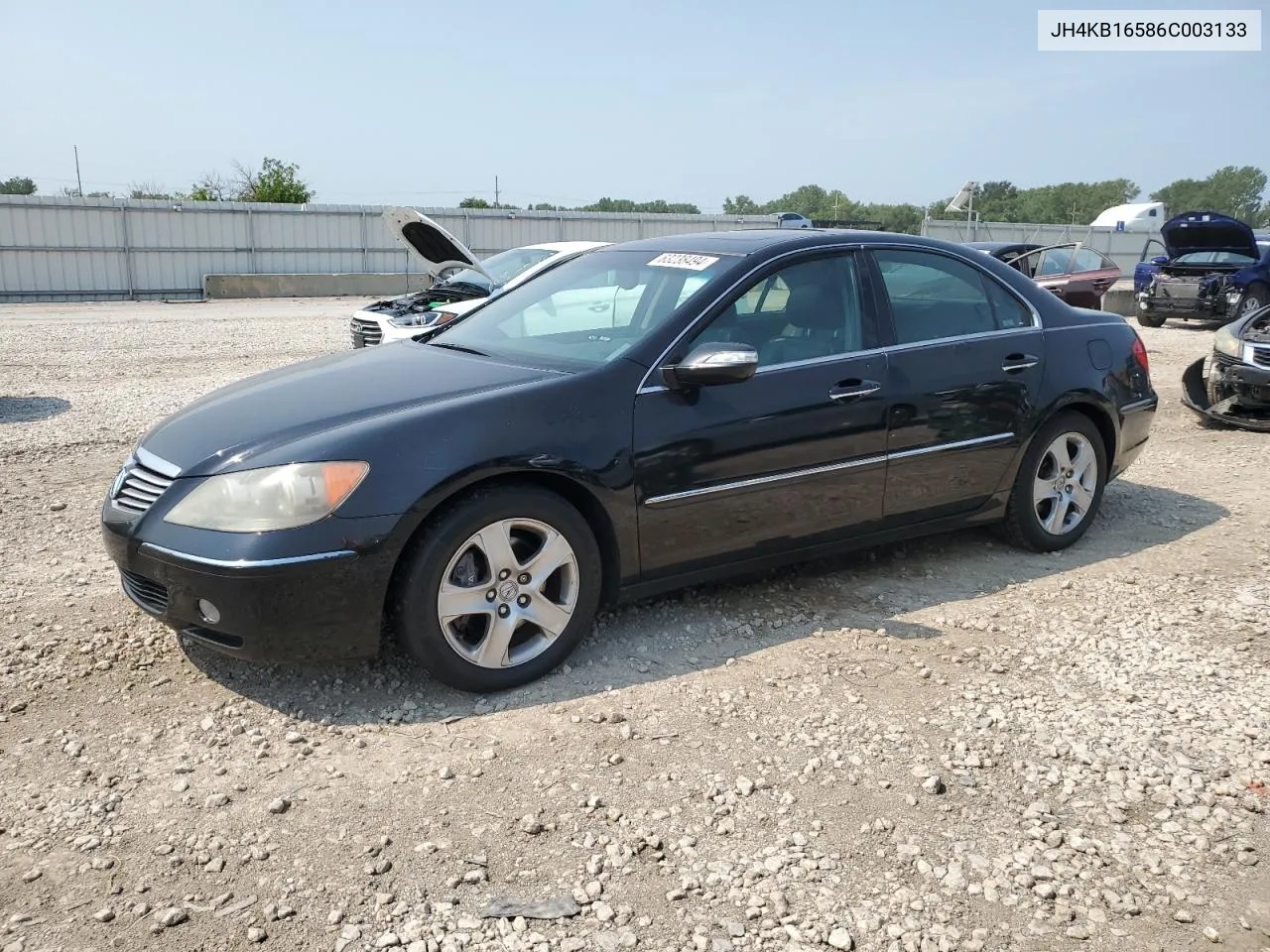 2006 Acura Rl VIN: JH4KB16586C003133 Lot: 63238494