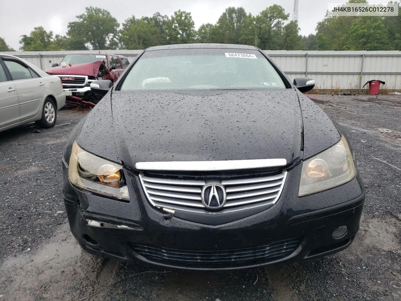 2006 Acura Rl VIN: JH4KB16526C012278 Lot: 66473064