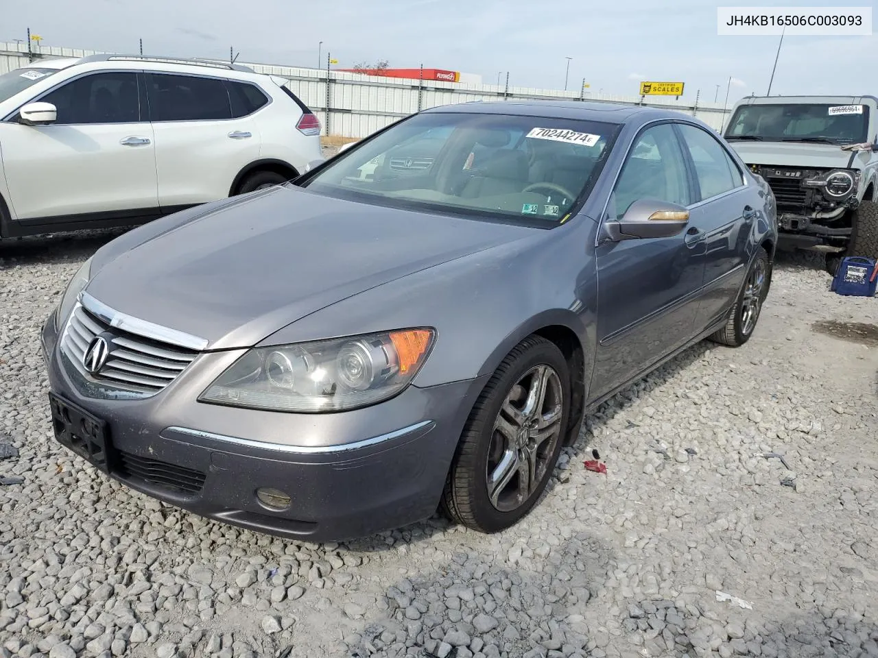 2006 Acura Rl VIN: JH4KB16506C003093 Lot: 70244274