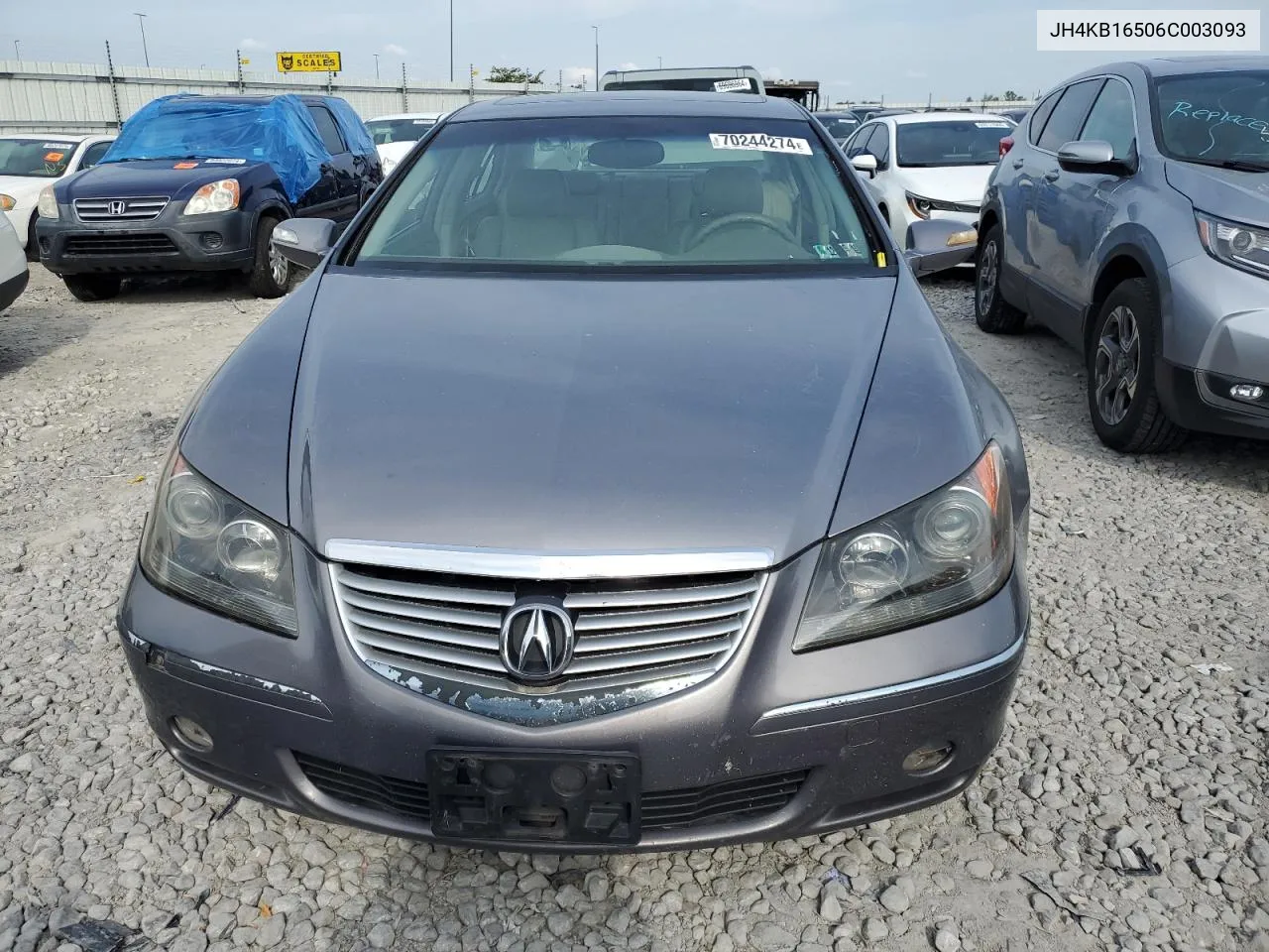 2006 Acura Rl VIN: JH4KB16506C003093 Lot: 70244274