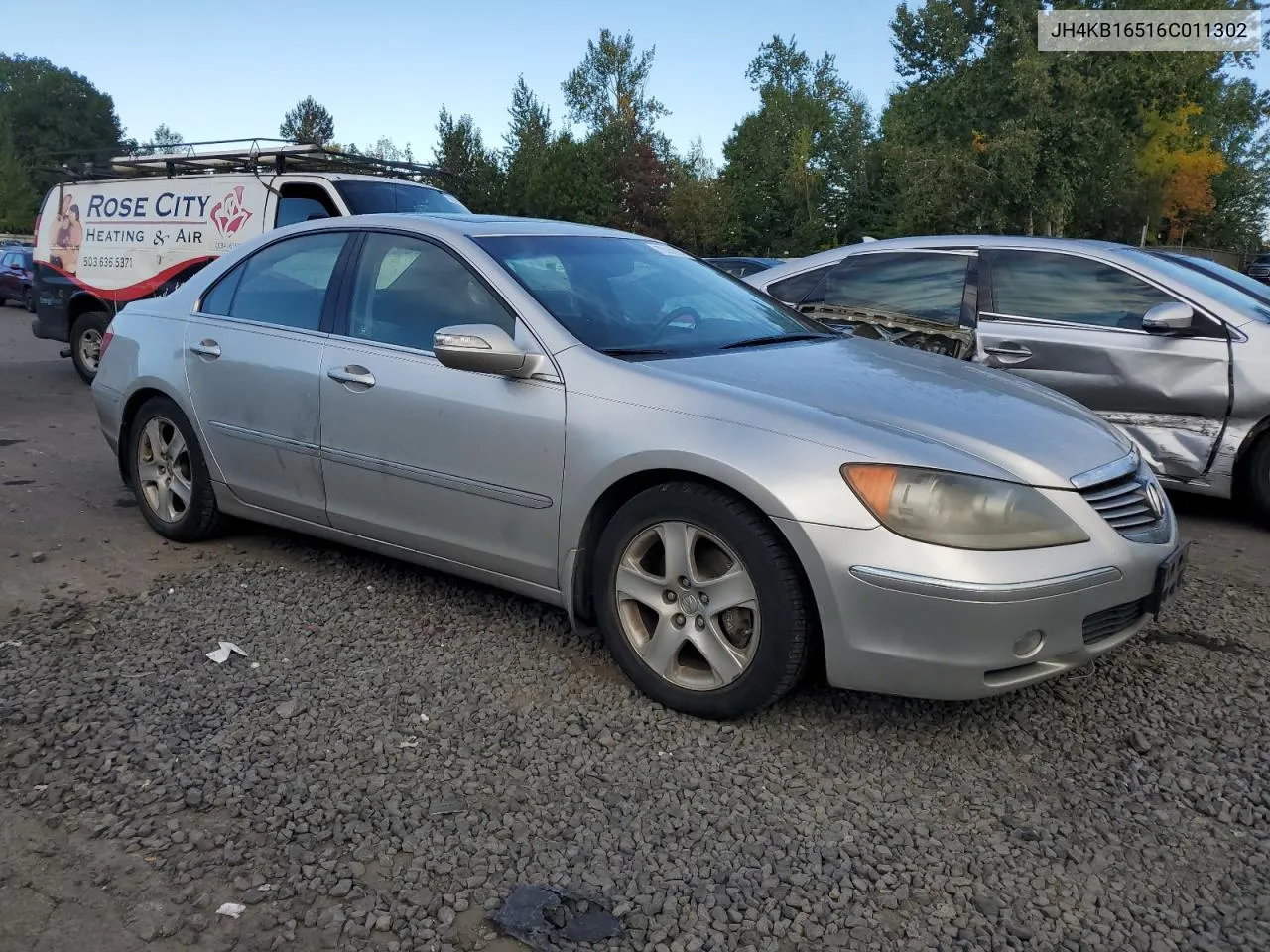 2006 Acura Rl VIN: JH4KB16516C011302 Lot: 75358934