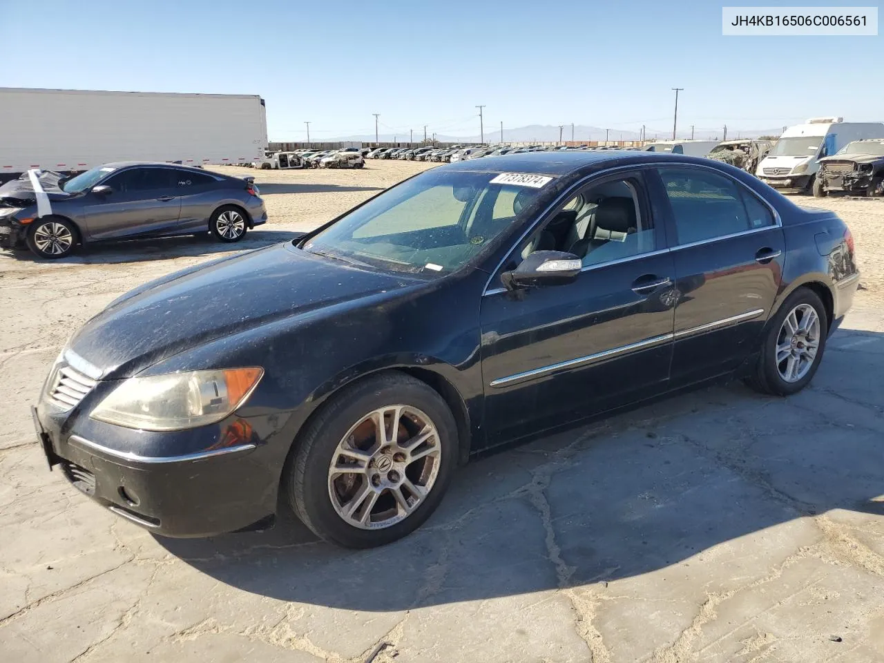 2006 Acura Rl VIN: JH4KB16506C006561 Lot: 77378374