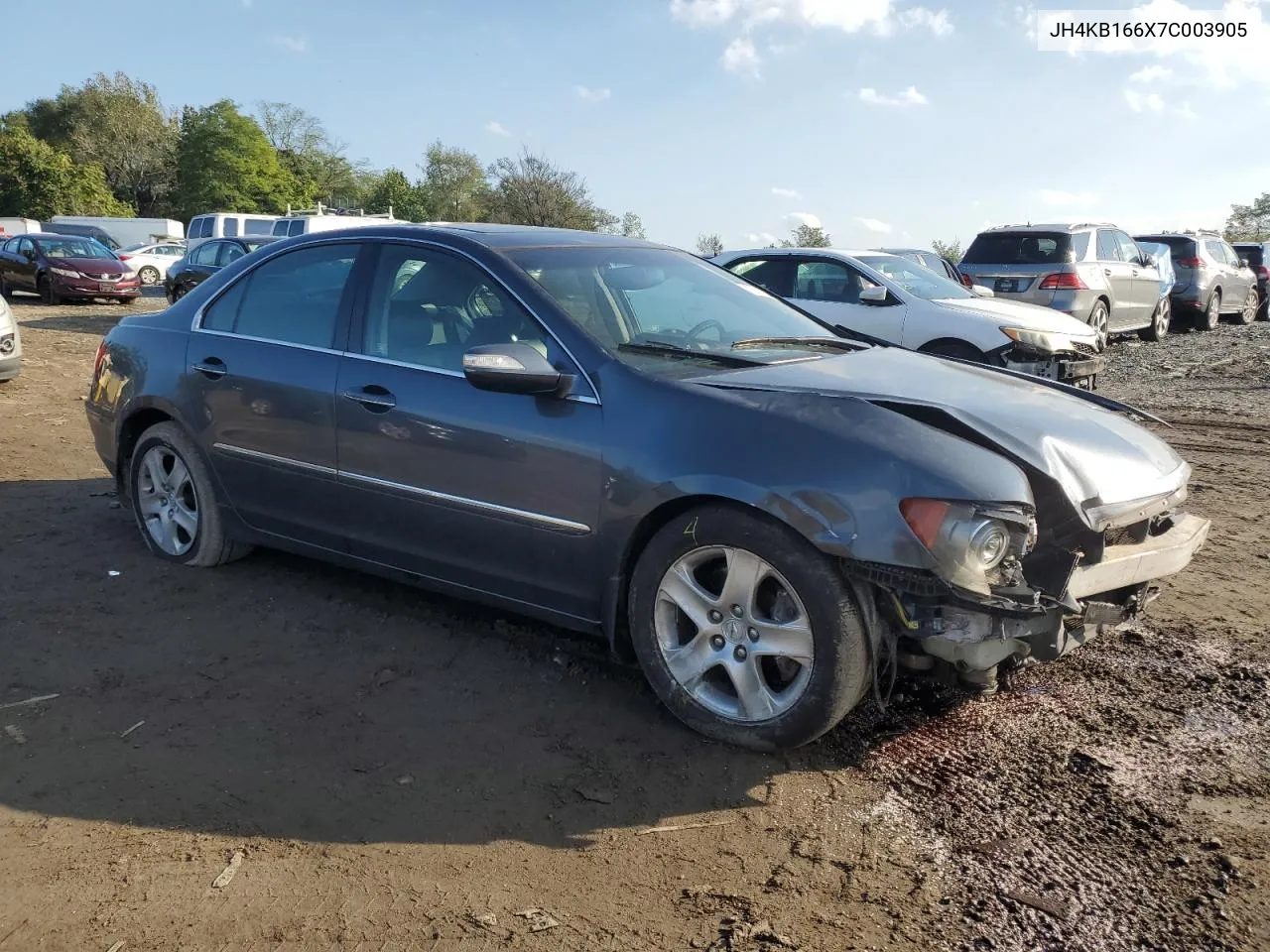 2007 Acura Rl VIN: JH4KB166X7C003905 Lot: 72552994