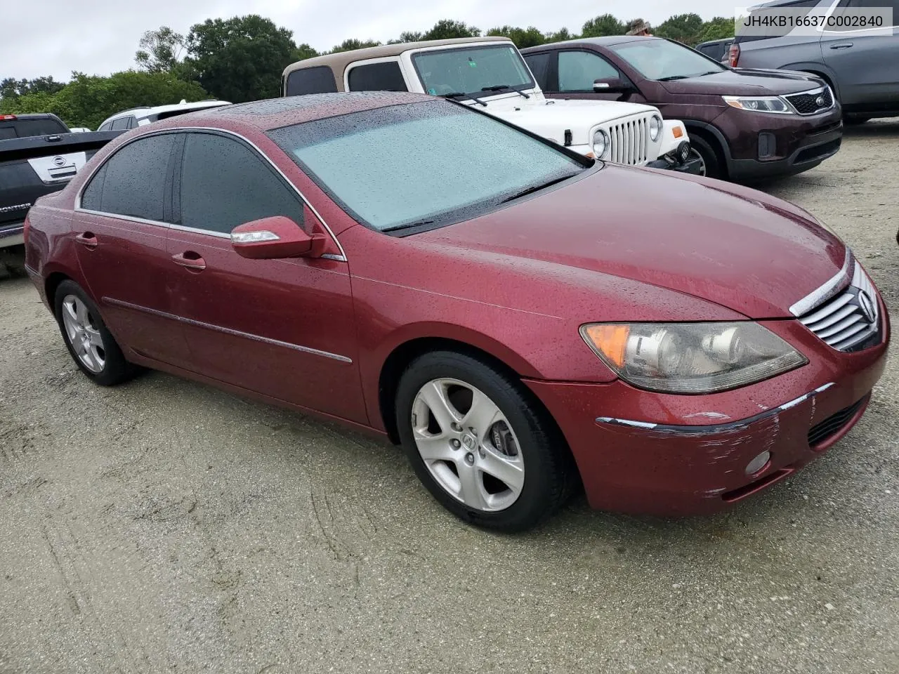 2007 Acura Rl VIN: JH4KB16637C002840 Lot: 74921684