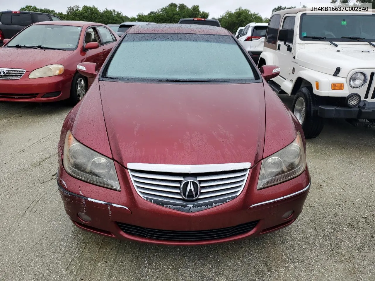 2007 Acura Rl VIN: JH4KB16637C002840 Lot: 74921684