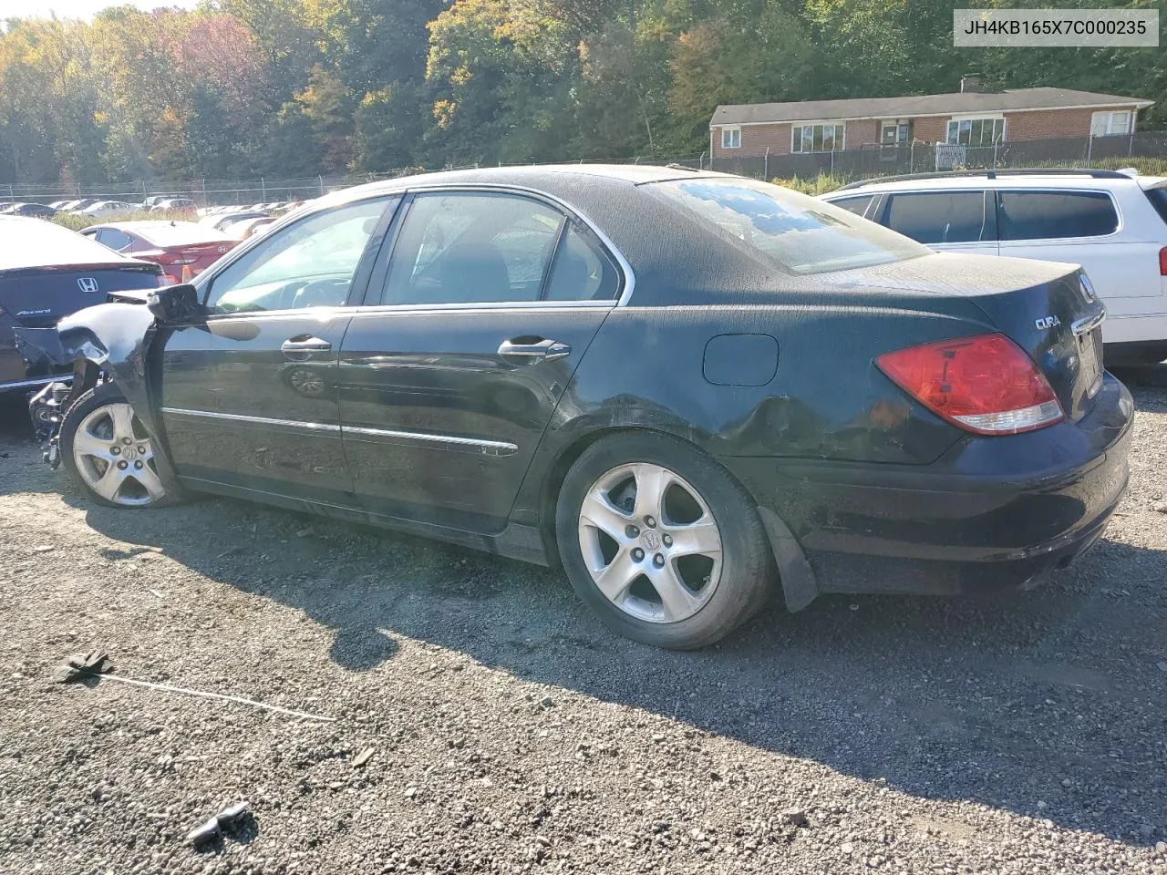 2007 Acura Rl VIN: JH4KB165X7C000235 Lot: 76691284