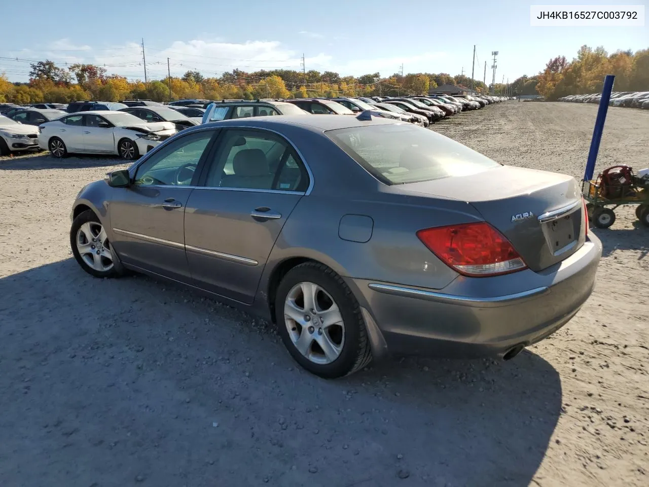 2007 Acura Rl VIN: JH4KB16527C003792 Lot: 77116894