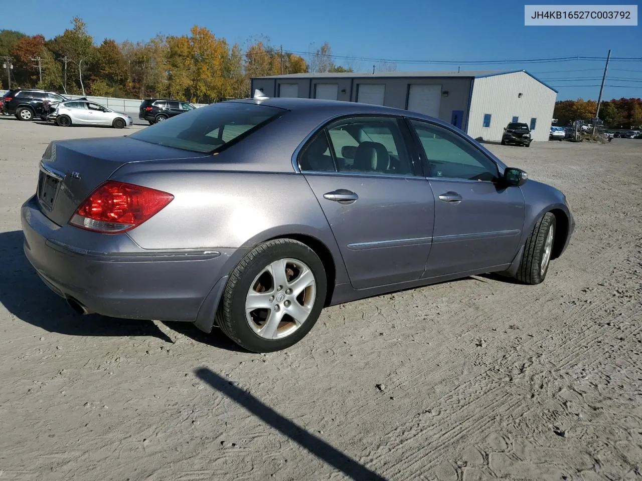 2007 Acura Rl VIN: JH4KB16527C003792 Lot: 77116894