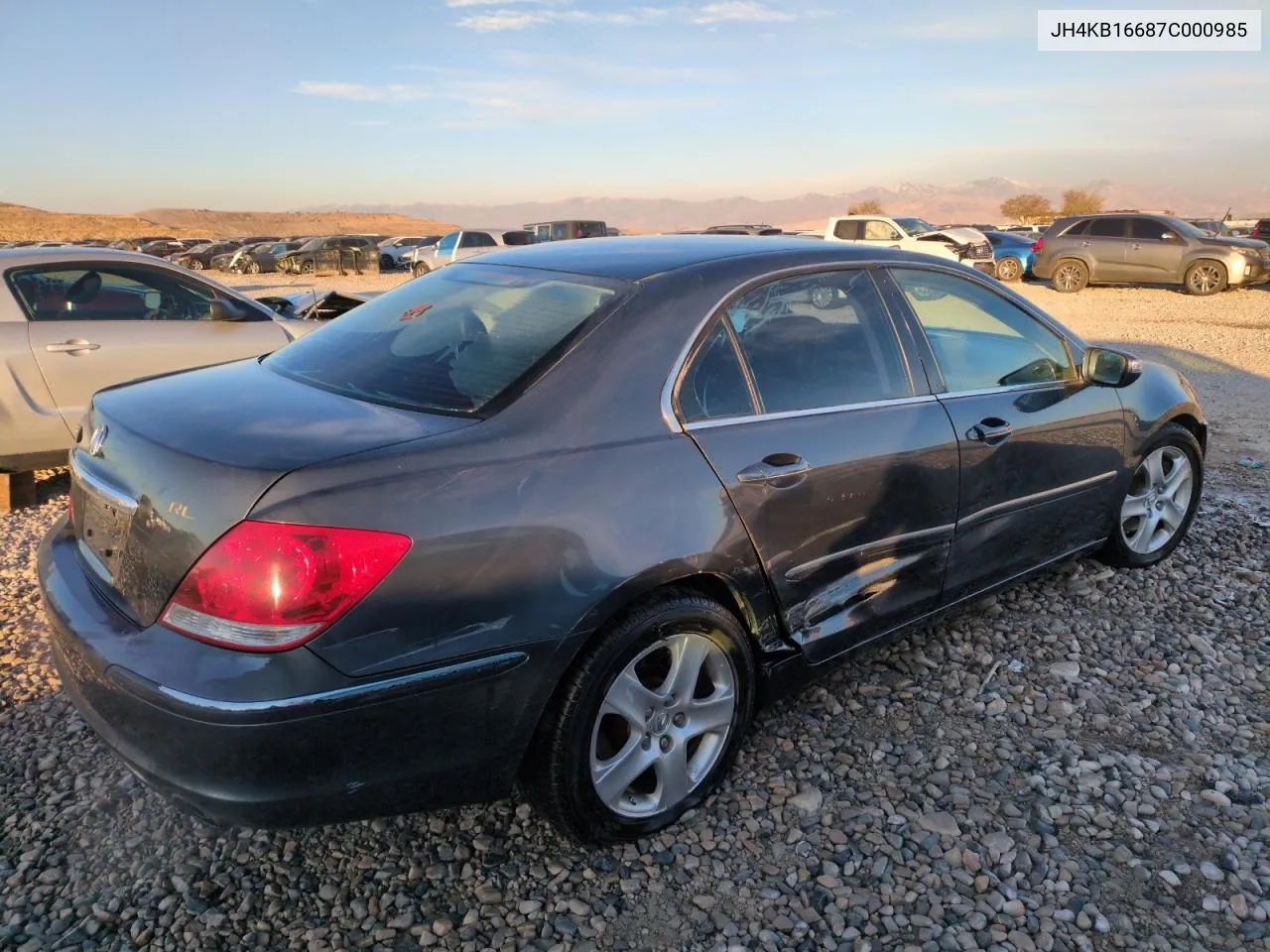 2007 Acura Rl VIN: JH4KB16687C000985 Lot: 79757634