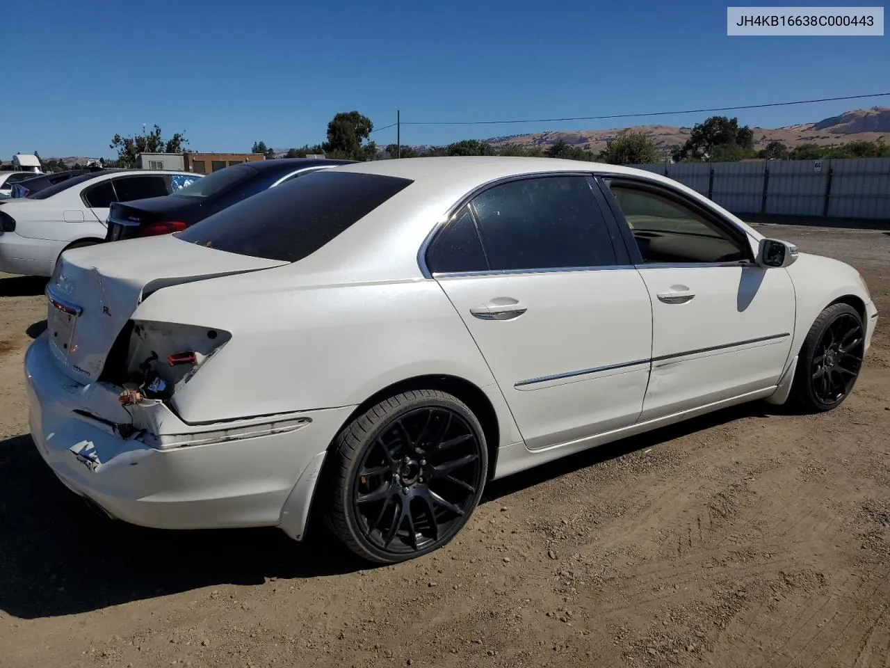 2008 Acura Rl VIN: JH4KB16638C000443 Lot: 64516744