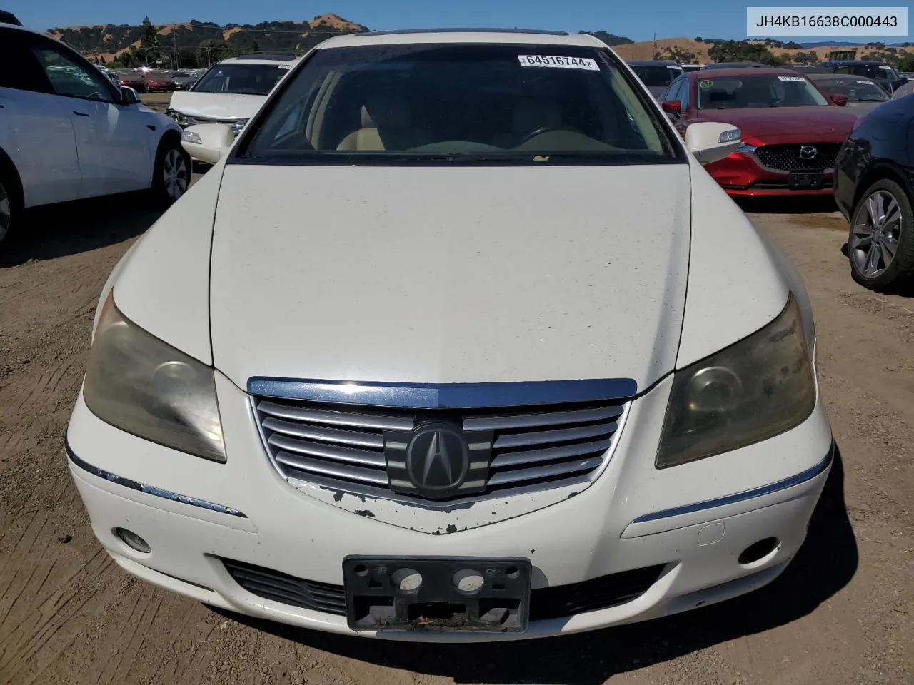 2008 Acura Rl VIN: JH4KB16638C000443 Lot: 64516744