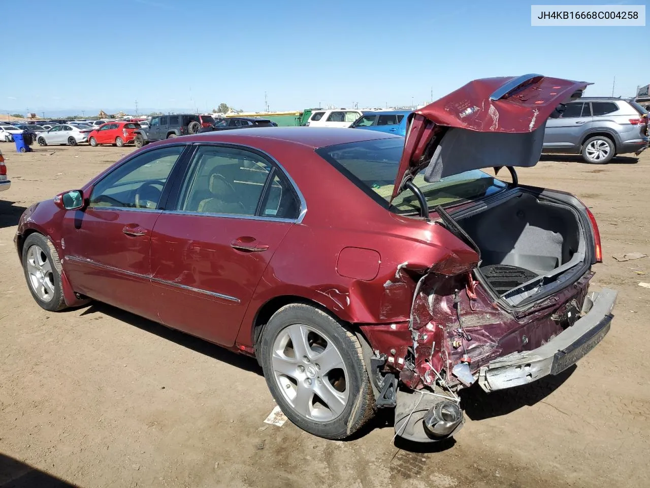 2008 Acura Rl VIN: JH4KB16668C004258 Lot: 73012494