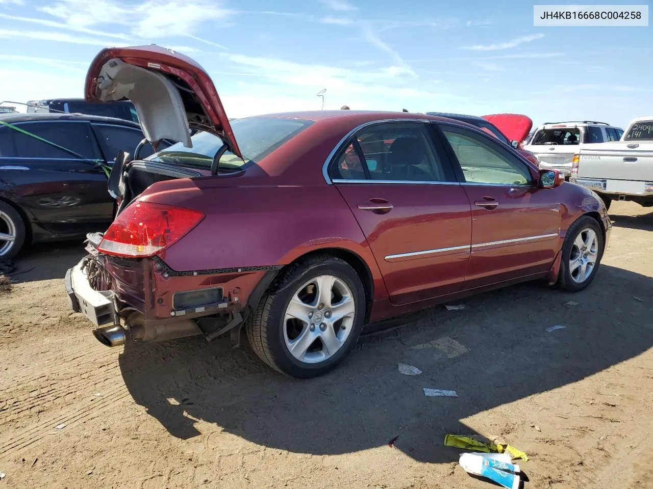 2008 Acura Rl VIN: JH4KB16668C004258 Lot: 73012494