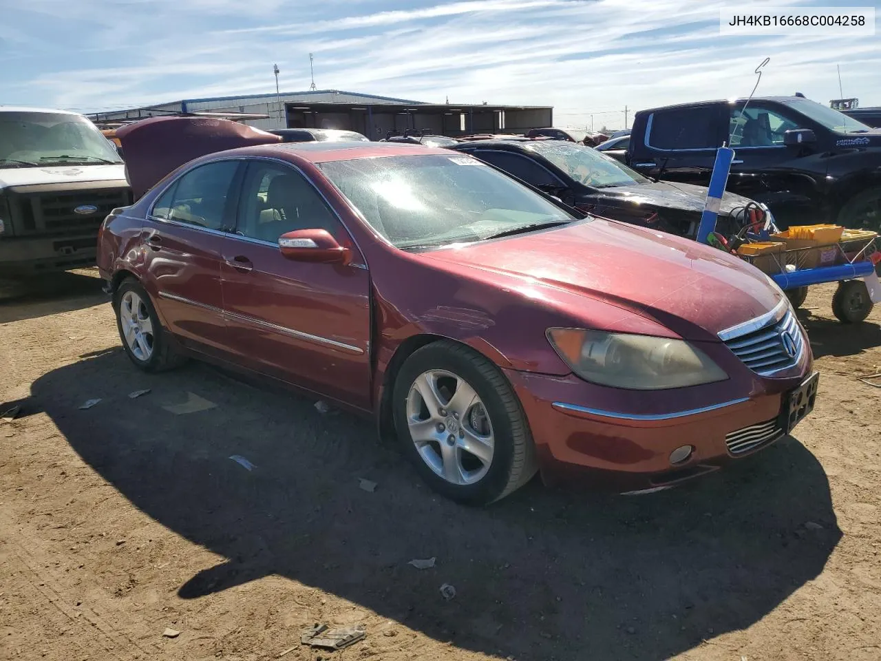 2008 Acura Rl VIN: JH4KB16668C004258 Lot: 73012494