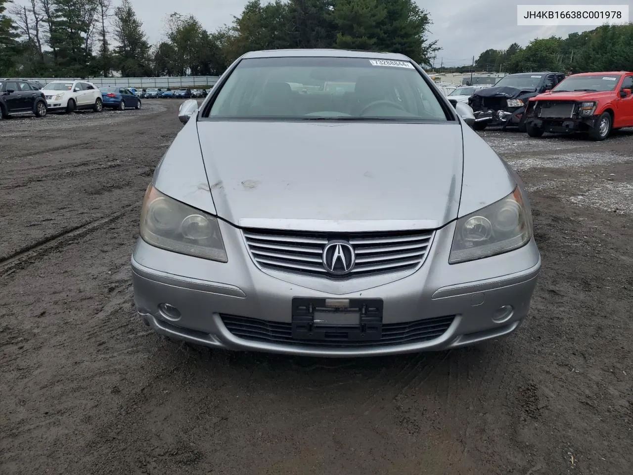 2008 Acura Rl VIN: JH4KB16638C001978 Lot: 73288844