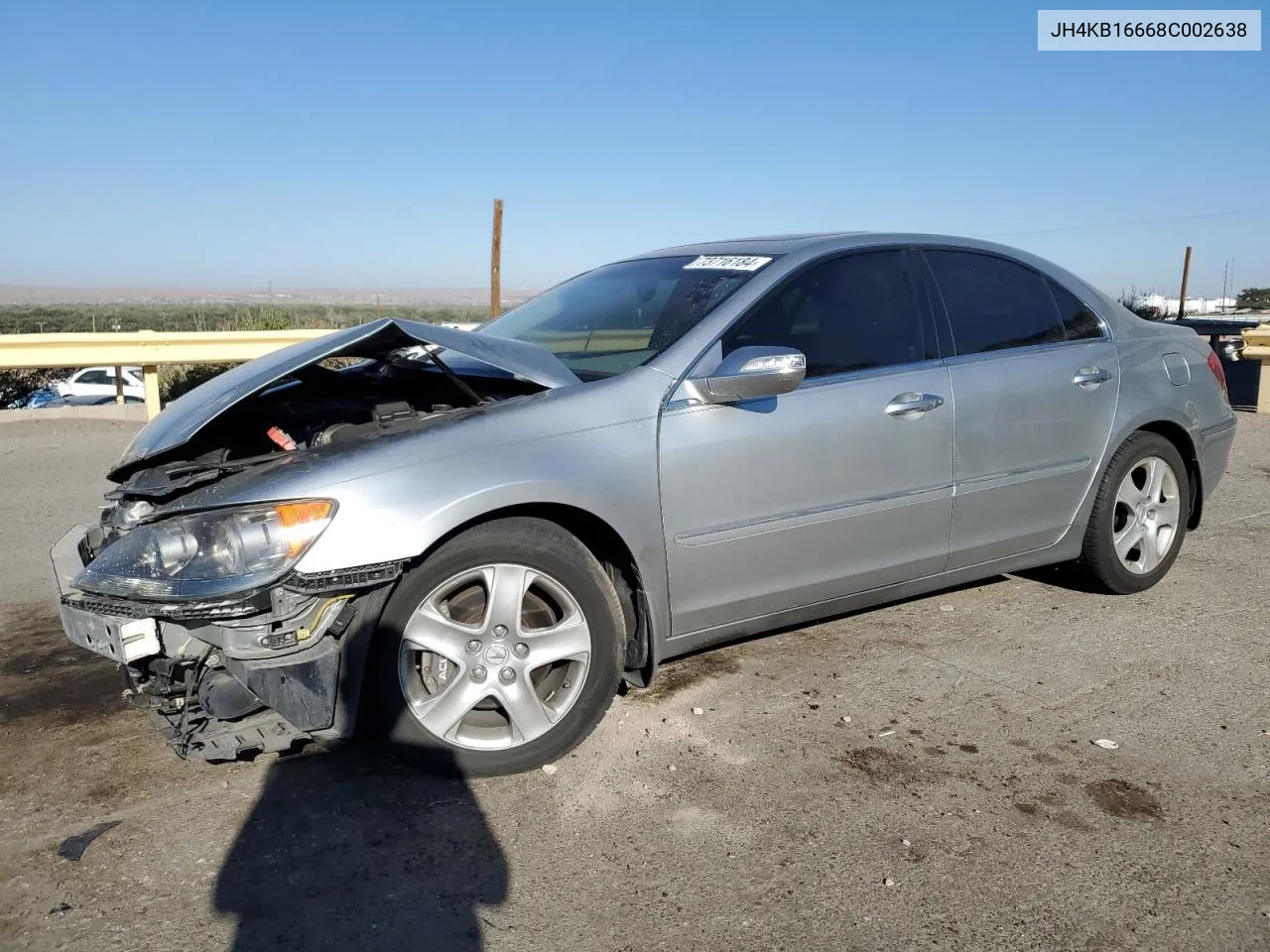 2008 Acura Rl VIN: JH4KB16668C002638 Lot: 73716184