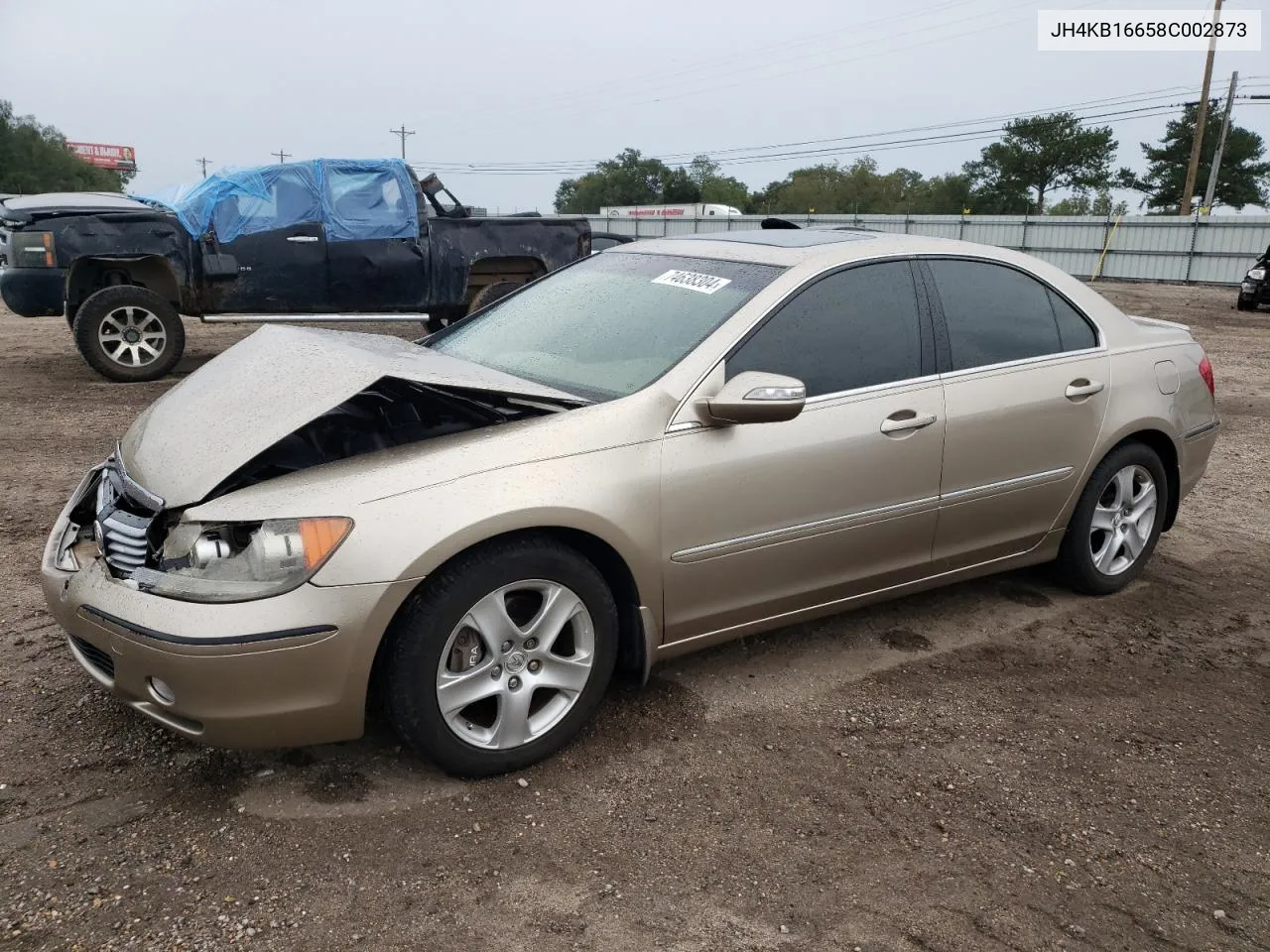 2008 Acura Rl VIN: JH4KB16658C002873 Lot: 74638304