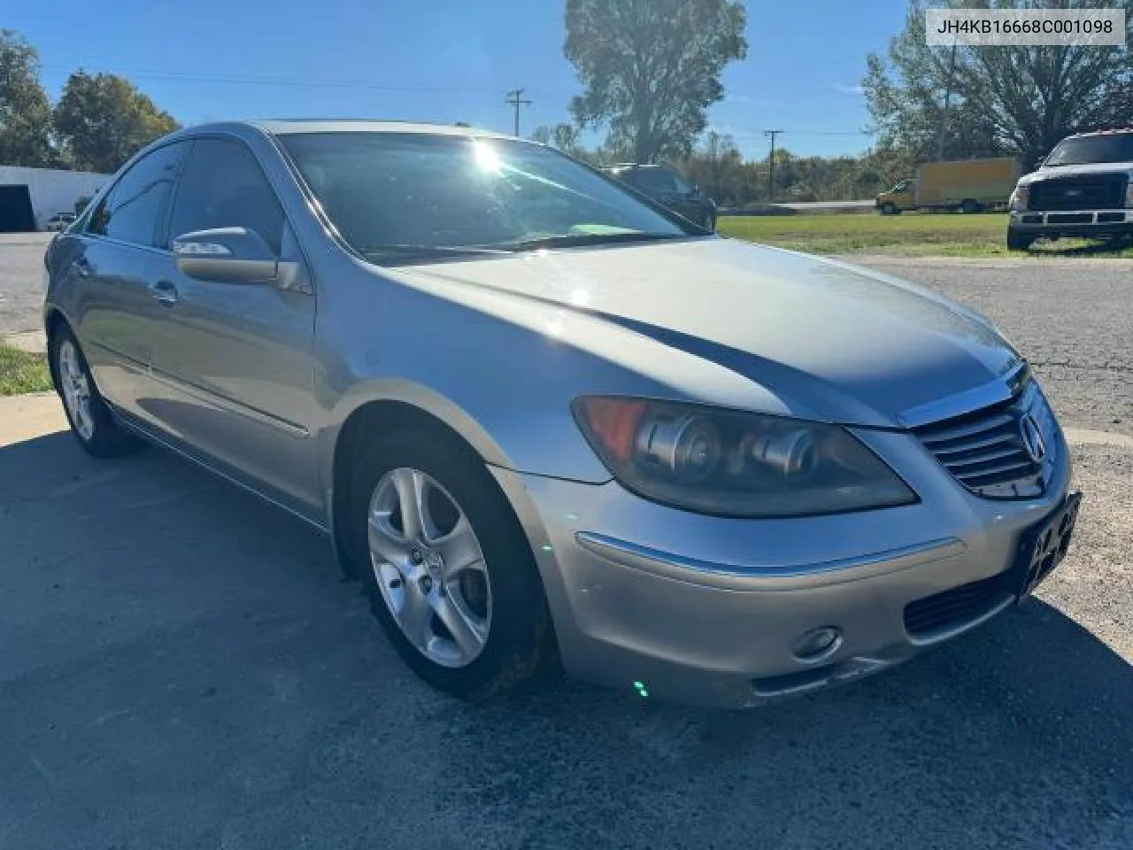 2008 Acura Rl VIN: JH4KB16668C001098 Lot: 80496194