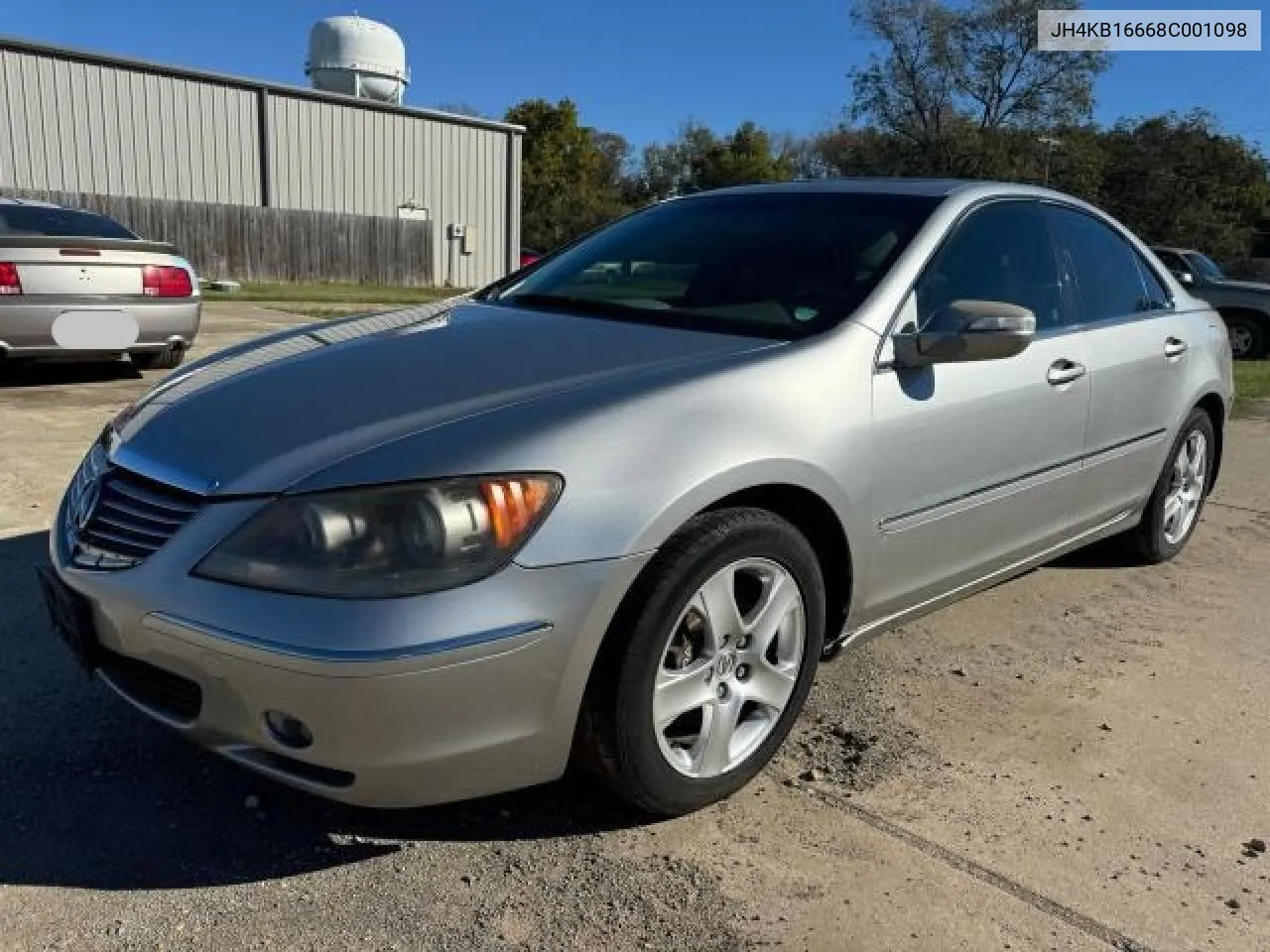 2008 Acura Rl VIN: JH4KB16668C001098 Lot: 80496194