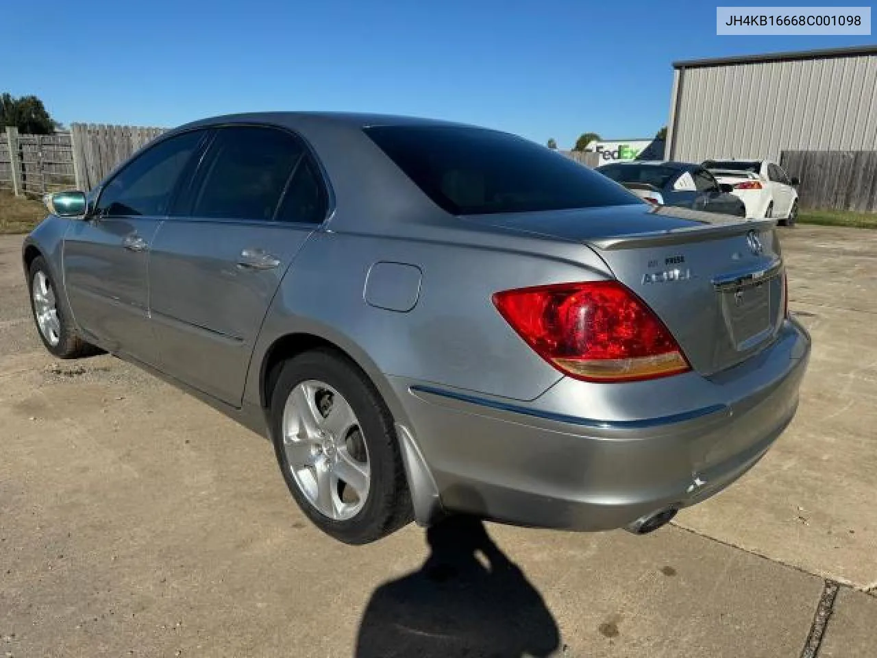 2008 Acura Rl VIN: JH4KB16668C001098 Lot: 80496194