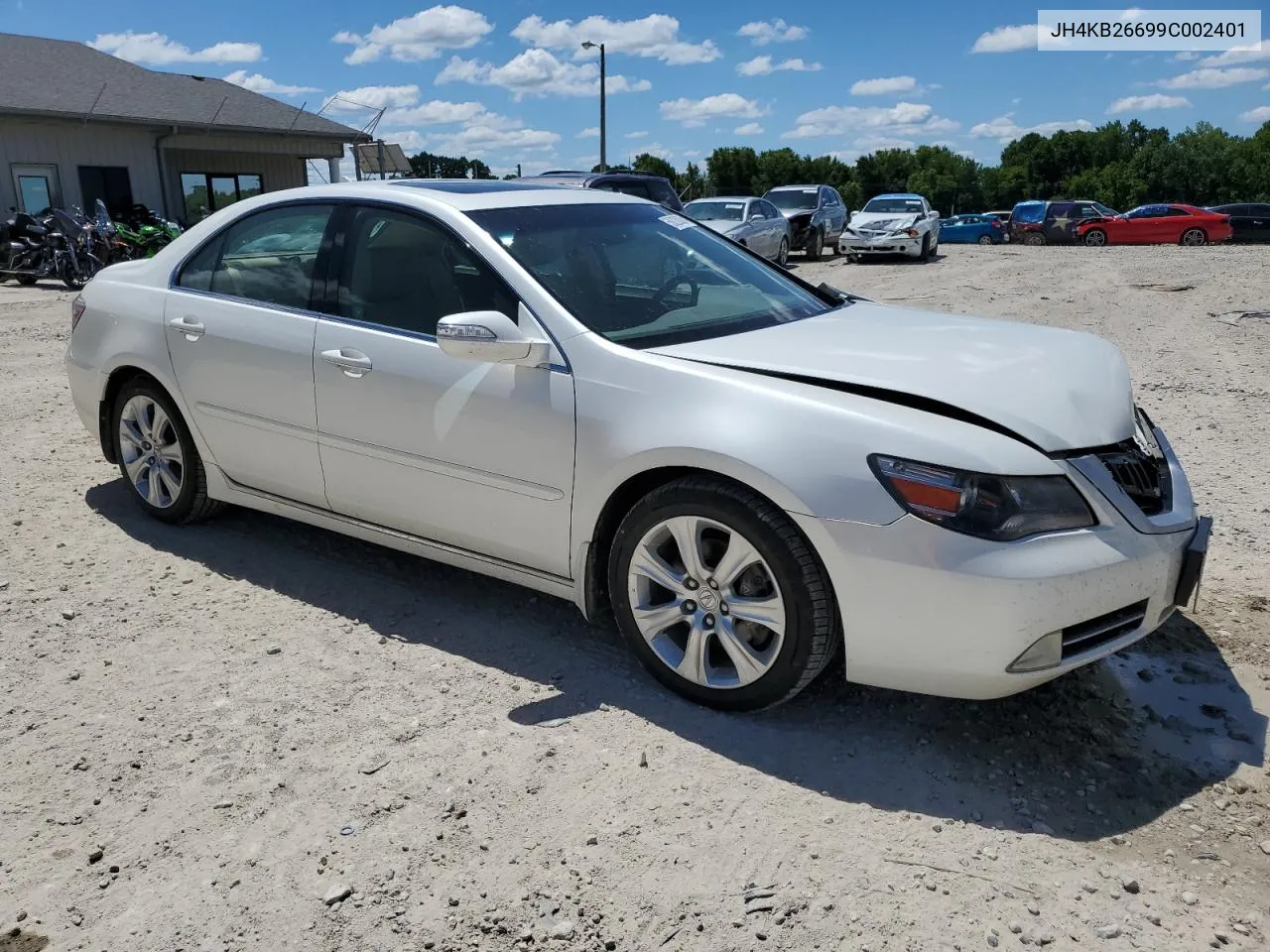 2009 Acura Rl VIN: JH4KB26699C002401 Lot: 58220024