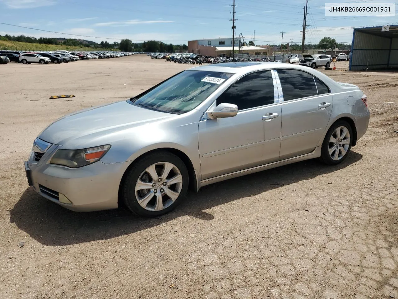 2009 Acura Rl VIN: JH4KB26669C001951 Lot: 67053624