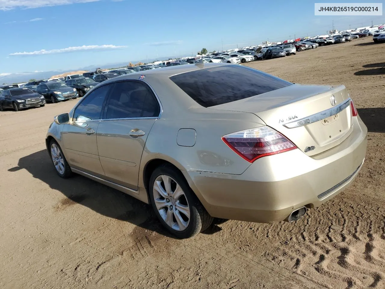 2009 Acura Rl VIN: JH4KB26519C000214 Lot: 67134604