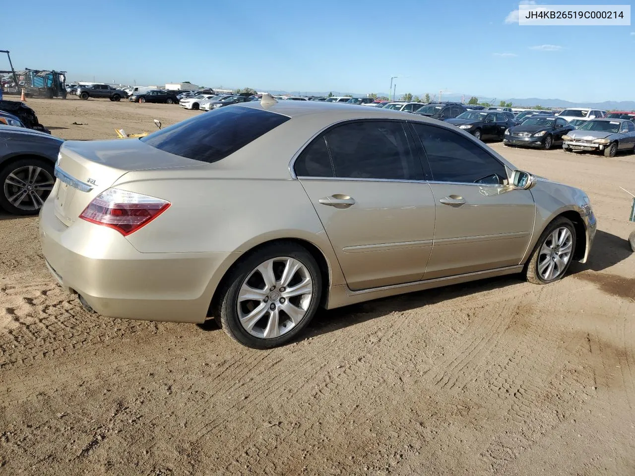 2009 Acura Rl VIN: JH4KB26519C000214 Lot: 67134604