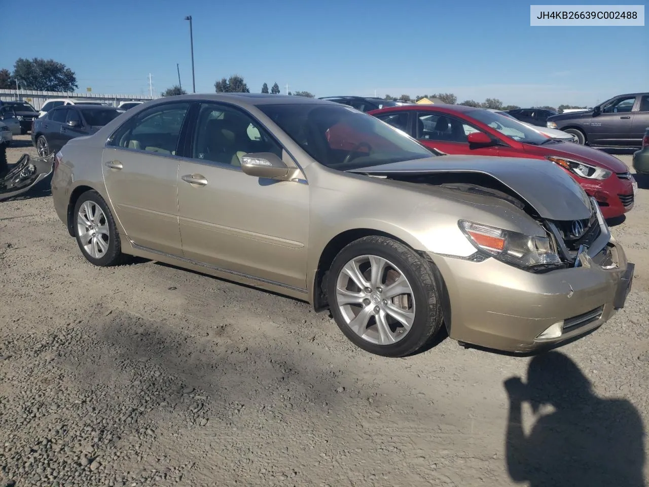 2009 Acura Rl VIN: JH4KB26639C002488 Lot: 70837324