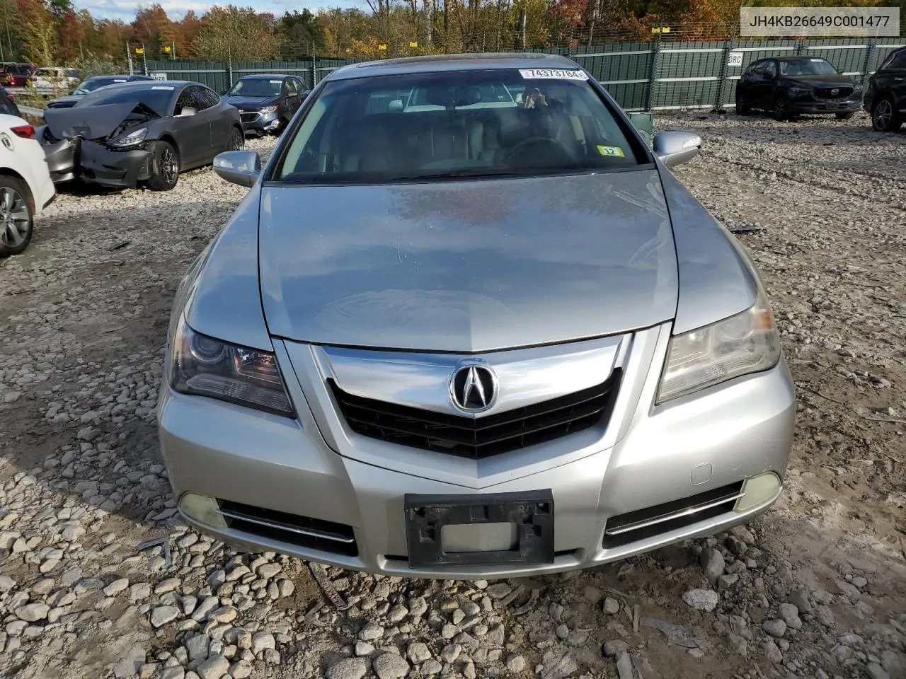 2009 Acura Rl VIN: JH4KB26649C001477 Lot: 74373784