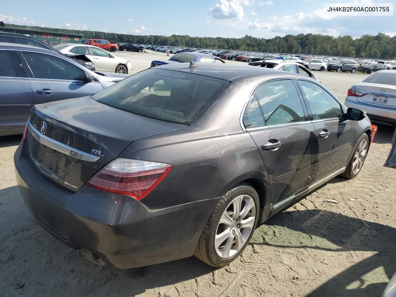 2010 Acura Rl VIN: JH4KB2F60AC001755 Lot: 72504574