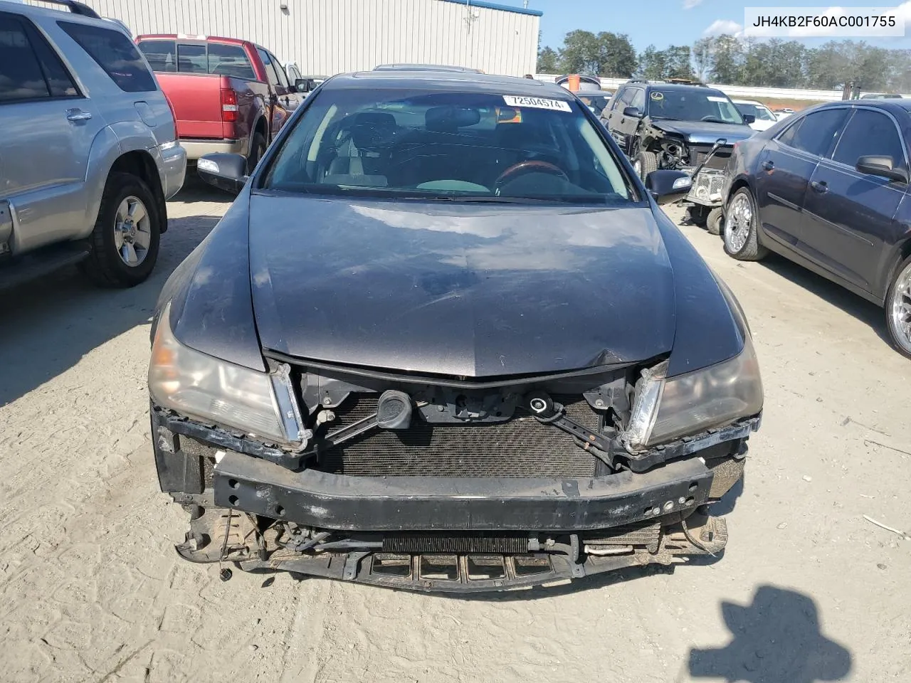 2010 Acura Rl VIN: JH4KB2F60AC001755 Lot: 72504574